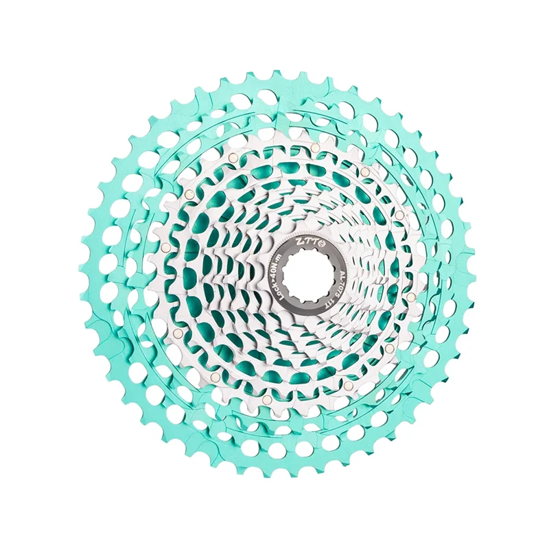ZTTO Ultralight HG MTB Cassette 275g-299g Teal-Silver 12 Speed 11-46T 11-50T 11-51T 12S 12V K7 Sprocket