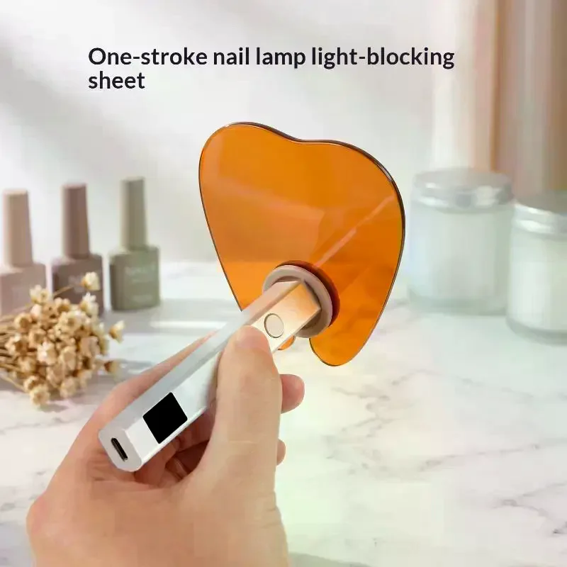 Nail Beauty Salon Devices Plastic Light-Blocking Baffle For Straight-Shaped Nail Uv Lamp Protective Goggles Anti-Blue-Light
