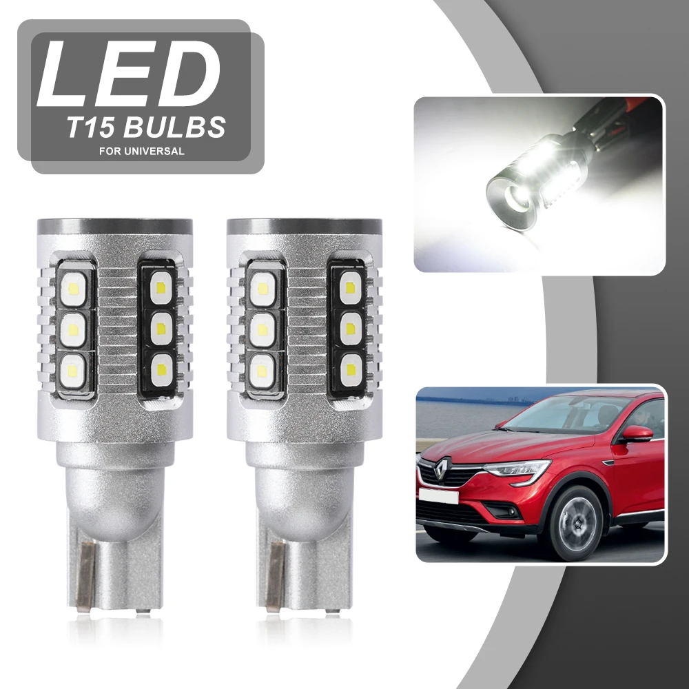 Fits For Renault Arkana 2019+ Megane 3 4 Scenic/Grand Scenic 4 Escape 5 Koleos Laguna Talisman W16W T15 LED Reverse Backup Light