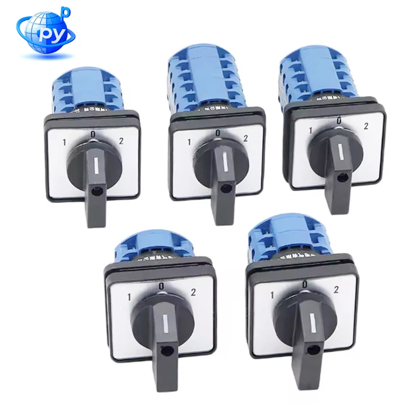 LW26-20 440V 20A 3-Position Transfer Switch with Forward Reverse Motor Rotation 1-5 Floors Electrical Switchgear | 1-0-2 Switch