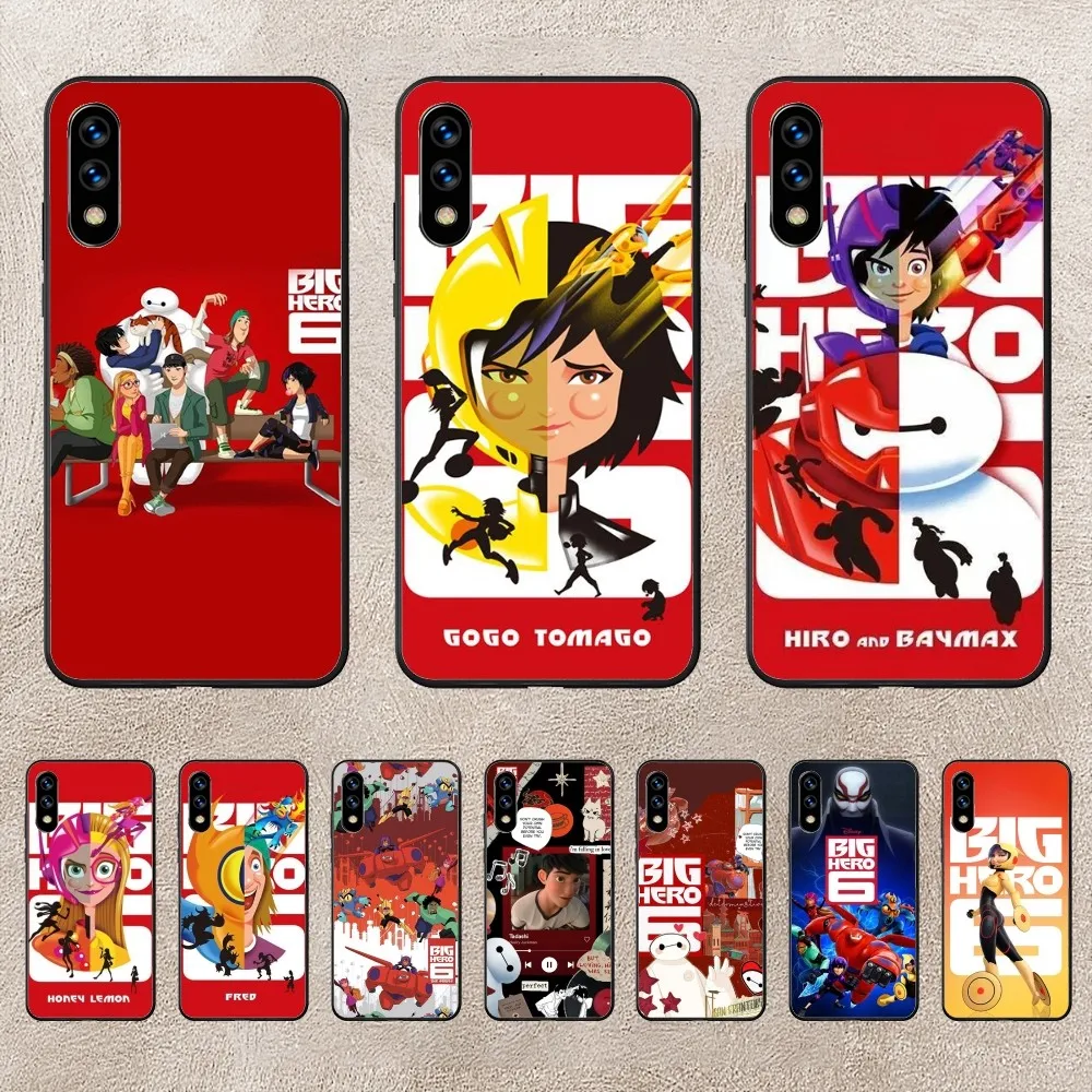 B-big H-hero D-disney Movie Phone Case per Huawei Mate P10 P20 P30 P40 P50 Smart Z Honor 50 60 70 Pro Lite custodia nera