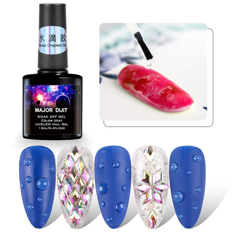 1 flasche Wasser Tröpfchen Gel Nagellack Lack Maniküre Dekor Gel Wisch Blase Nagel Gel Top Mantel Nail art Zubehör