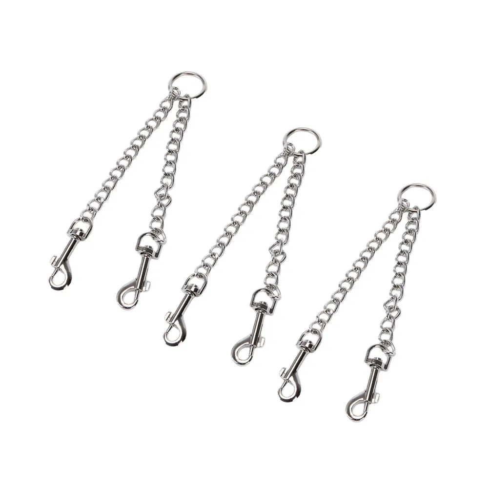 

3Pcs Double-End Dog Leash Heavy Duty Traction Rope with Swivel Clip Multifunctional Dual Pet Walking Lead Hauling Cable Pulling