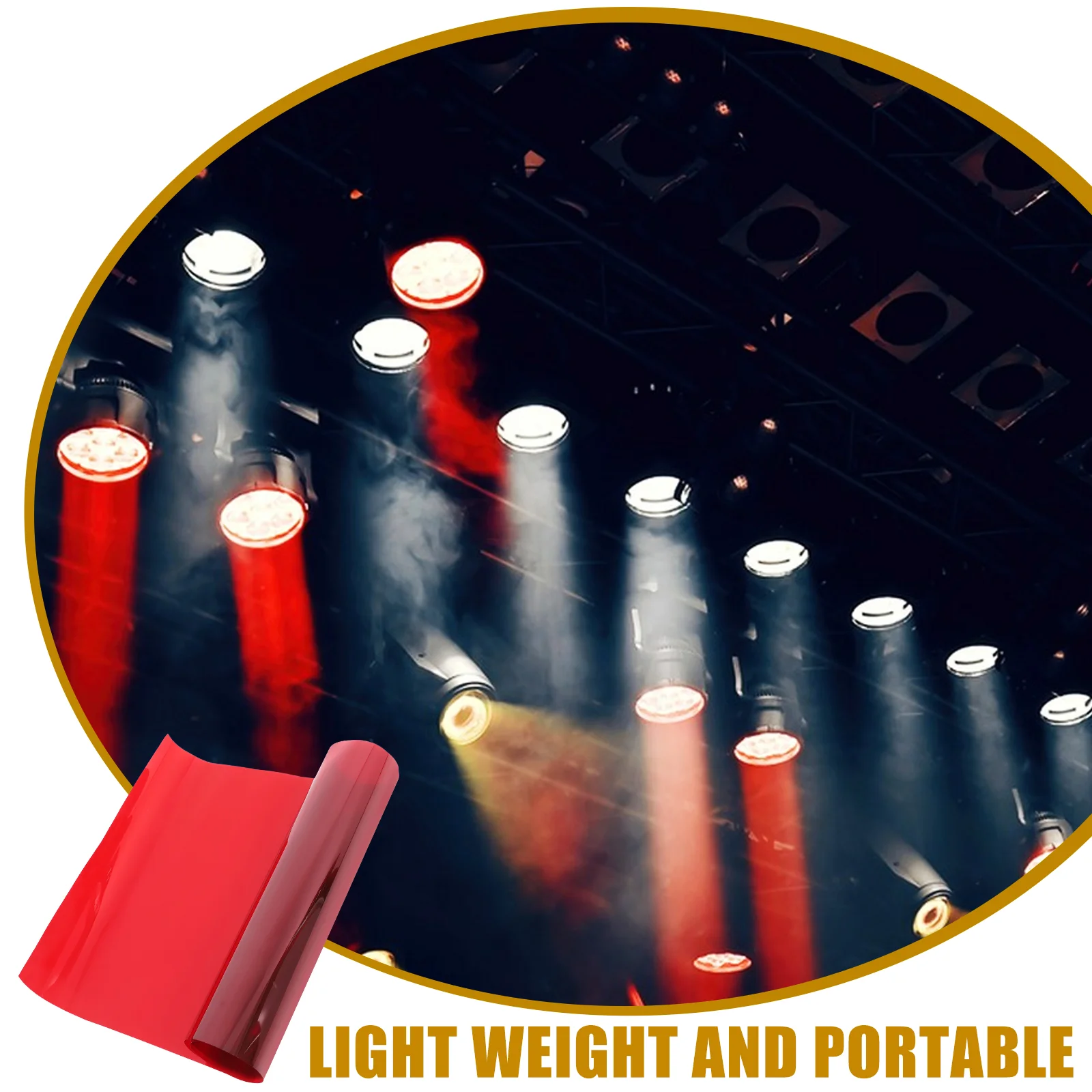 Sunset Film Light for Theater Lighting Colour Filter Camera Transparent Packaging Roll DJ Pet Filters