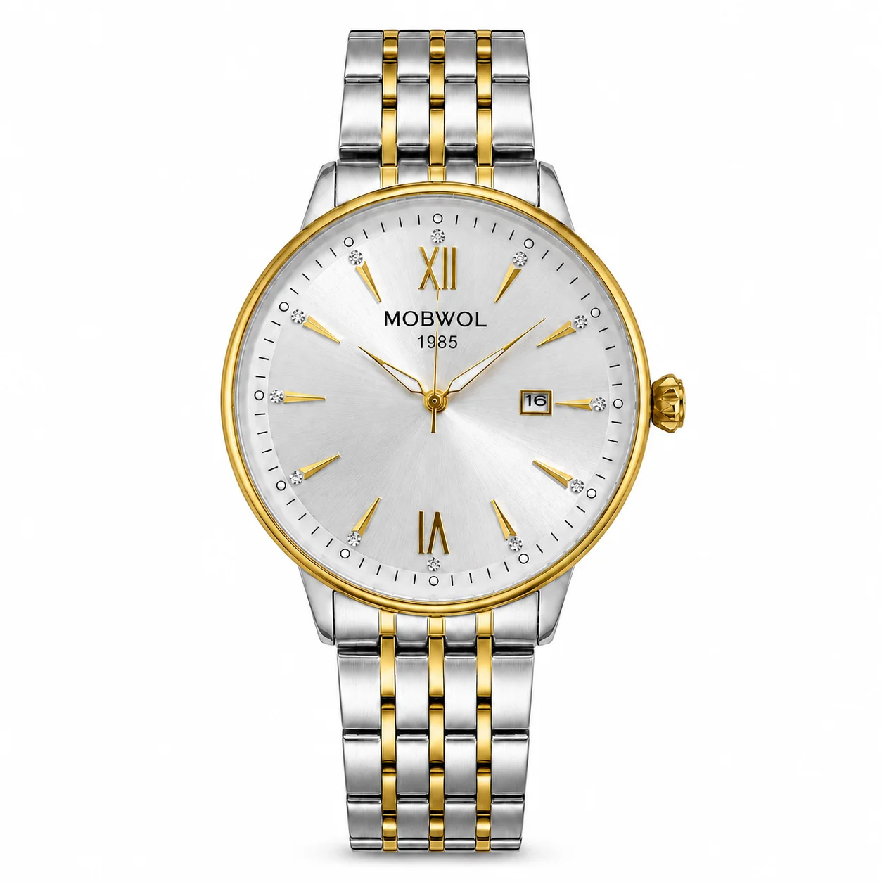 

MOBWOL Luxury Sports Men's Wristwatch Stainless Steel Waterproof Date Man Watch High Quality Casual Fashion Quartz Men Watches