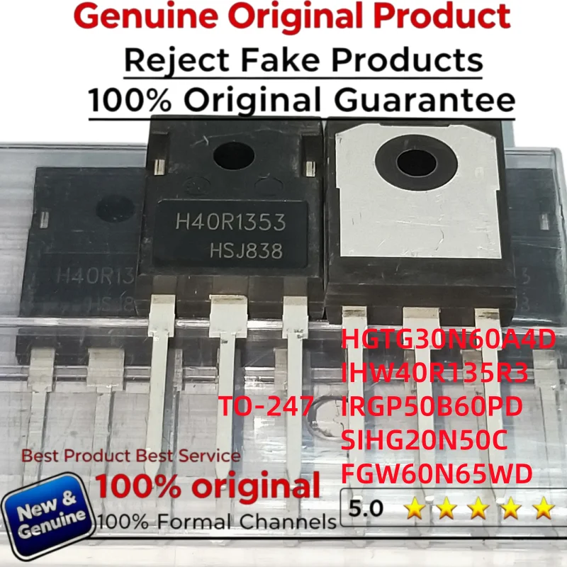 5-10PCS  GP50B60PD IRGP50B60PD G20N50C SIHG20N50C  60G65WD FGW60N65WD 30N60A4D HGTG30N60A4D H40R1353 IHW40R135R3 TO-247