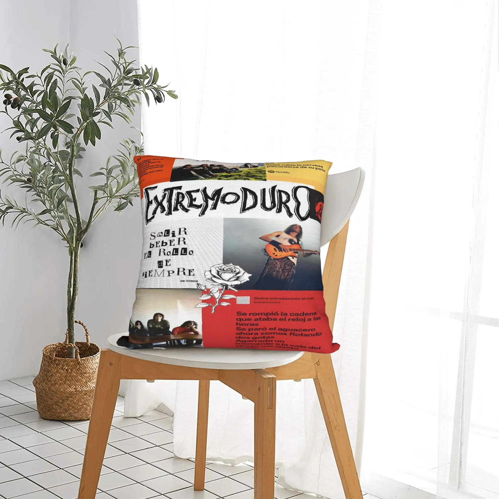 Décor de siège Extremoduro Rock Band Tour taies d'oreiller Merch housses d'oreiller fermeture éclair multi-tailles