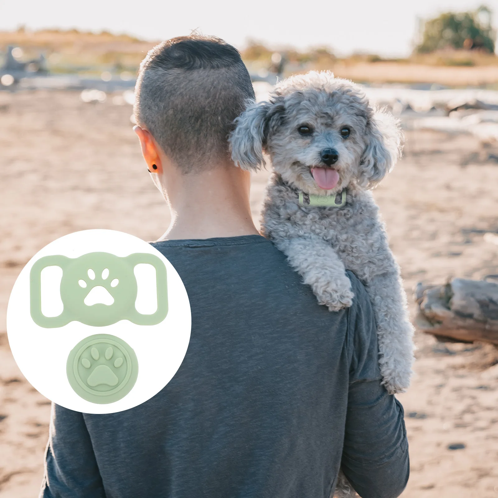 

Pet Locator Protection Cover Silicone Anti-Loss Case Waterproof Shock Resistant Small Protective Case for Tracking Device