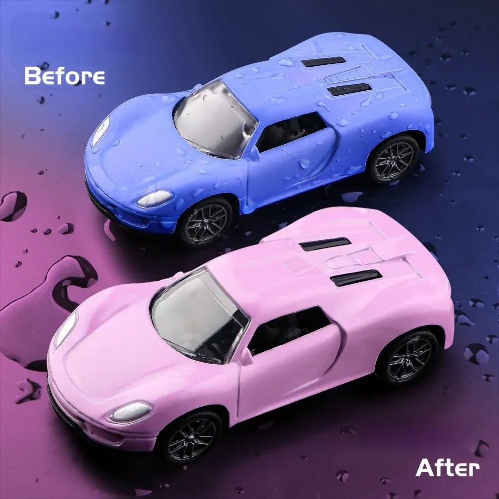 

Temperature Sensitive Magic Car 1:64 Scale Mini Racing Car Alloy Racing Cars Durable Alloy Sports Car Model Crash-Resistant