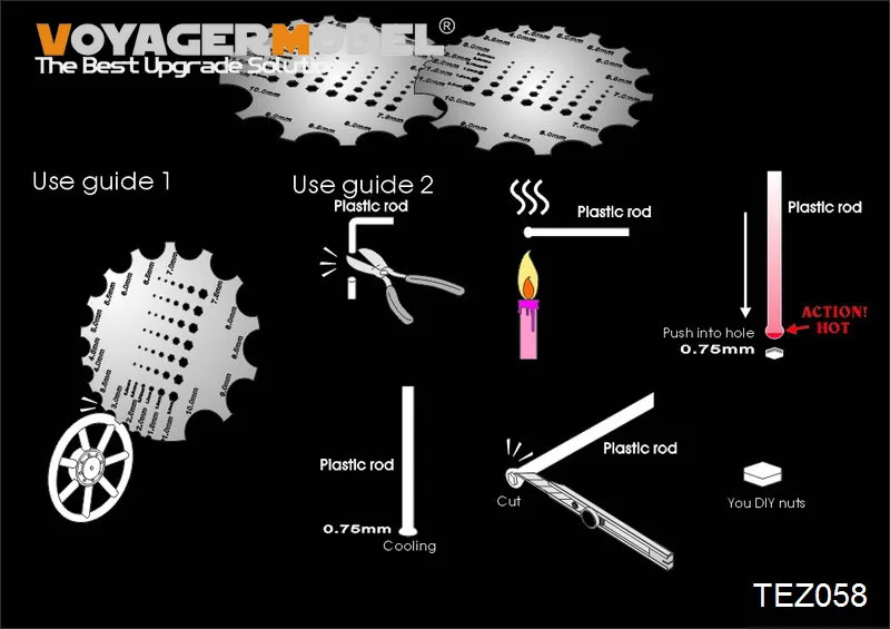 Voyager Model TEZ058 Scraper Tool w/Nuts Maker (GP)