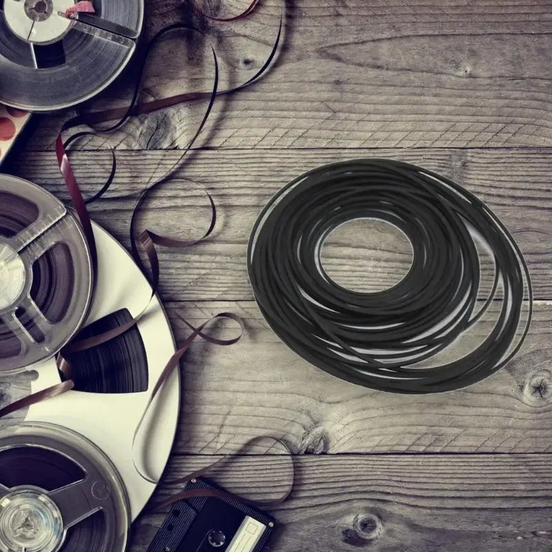 

652F Pack of 200 Assorted Rubber Turntable Belt Smooth Quiet Operate Recorder Belt for Cassette Tape Recorders,DVD Players