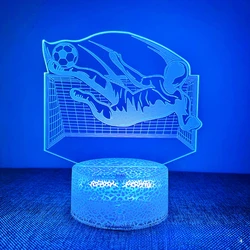 Nighdn 3D Lamp Football Goalkeeper Figure Night Light 7 Color Changing LED Nightlight for Sleep Lights Home Room Decor Kids Gift