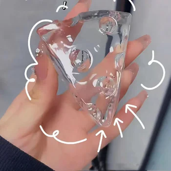 귀여운 투명 큐브 치즈 소프트 장난감, 모치 디저트, 짜기 파티, 감각 짜기, 꼬집기, 실키 시뮬레이션 장난감 선물, 신제품