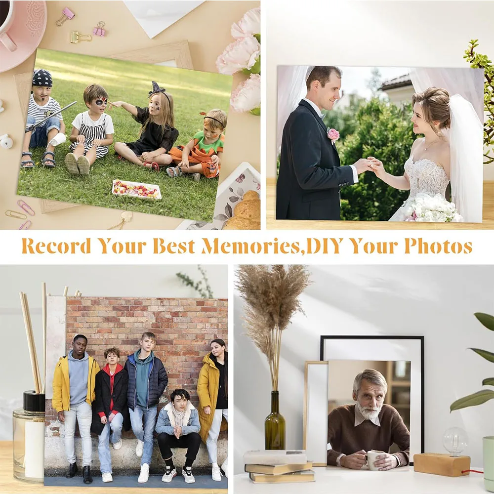 50/10Pcs Metal Sublimation Blanks Photo Decorations Aluminum Plate Photo Frame Metal Sheet Wall Poster Frame for Room Decor