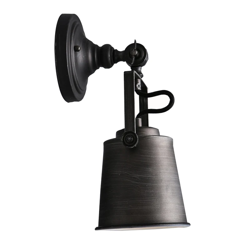Retro Loft American Adjustable Wall Lamp Corridor Bedroom Wall Lamp Stair Porch Study Restaurant Cafe Light