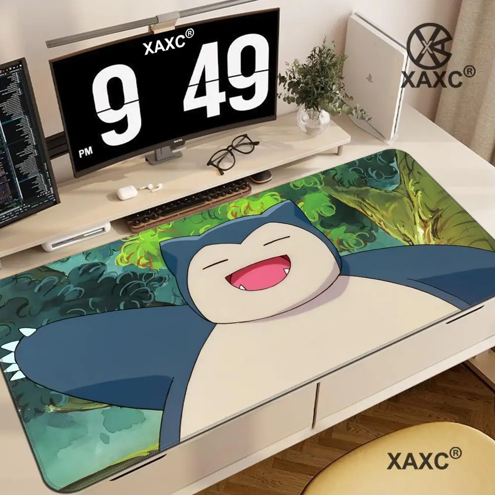 

Cute Snorlaxs Mouse Pad HD Printing Computer Gamers Locking Edge Non-slip Mouse Pad XXL 90x40cm Keyboard PC Desk Pad Carpet