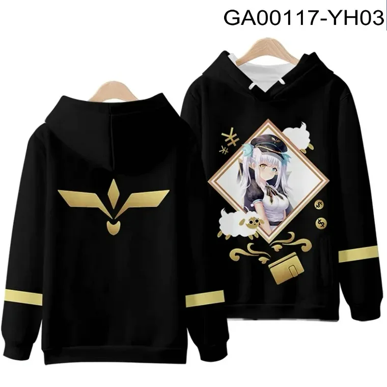 Vtuber kagura mea 3d printing man/woman autumn fashion hoodies sweatshirt long sleeves pollover