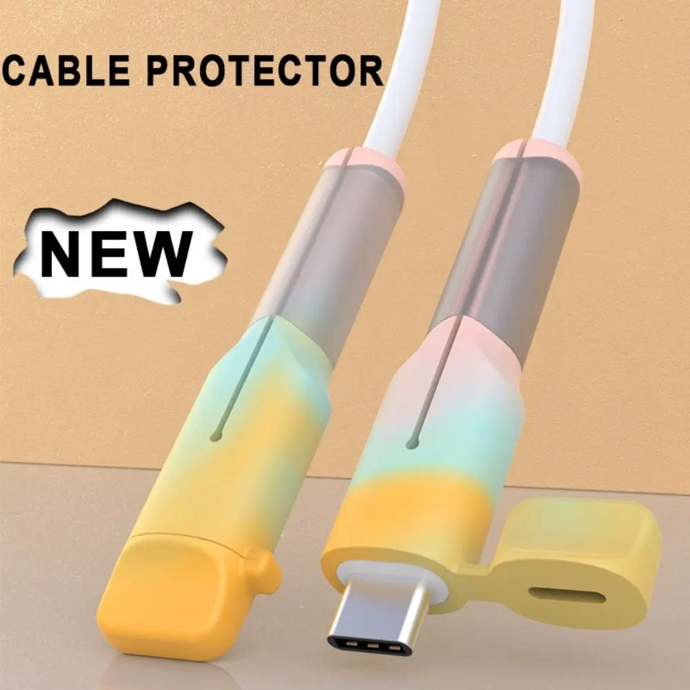 

Type C Charger Cable Protector Silicone Cord Saver Charger Cable Protective Cap Data Line Dustproof Cover Silicone Cover