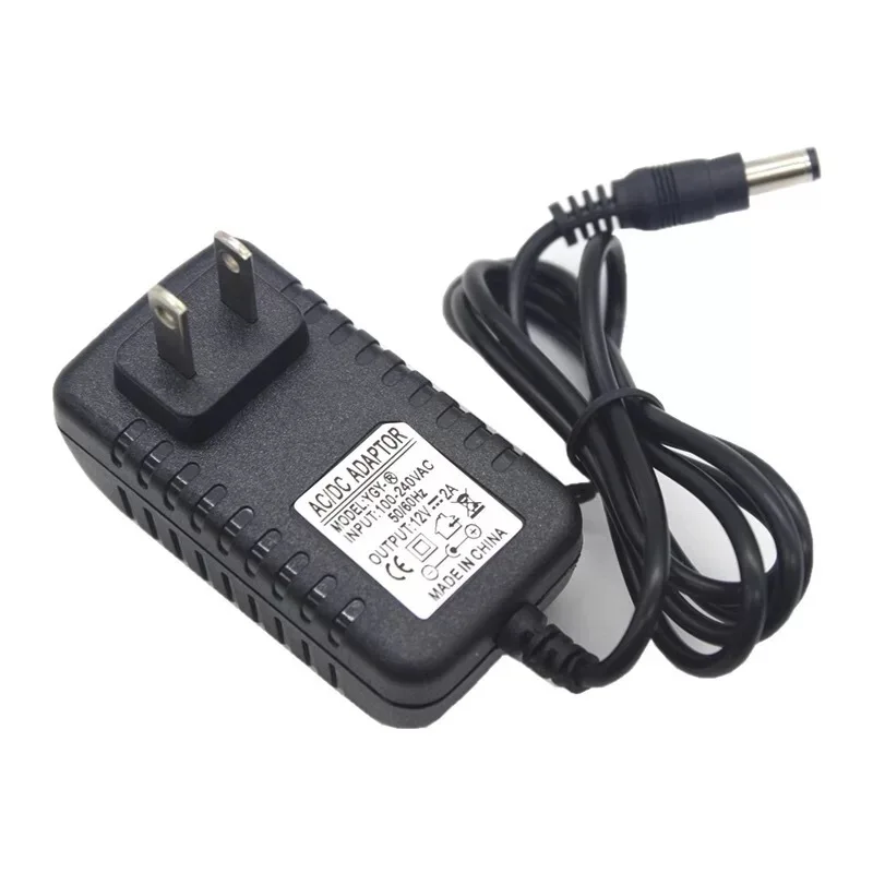 New 12V2A Power Supply AC/ DC Power Adapter For Security CCTV Camera System NVR DVR Converter US/ EU Plug Charger  adapter