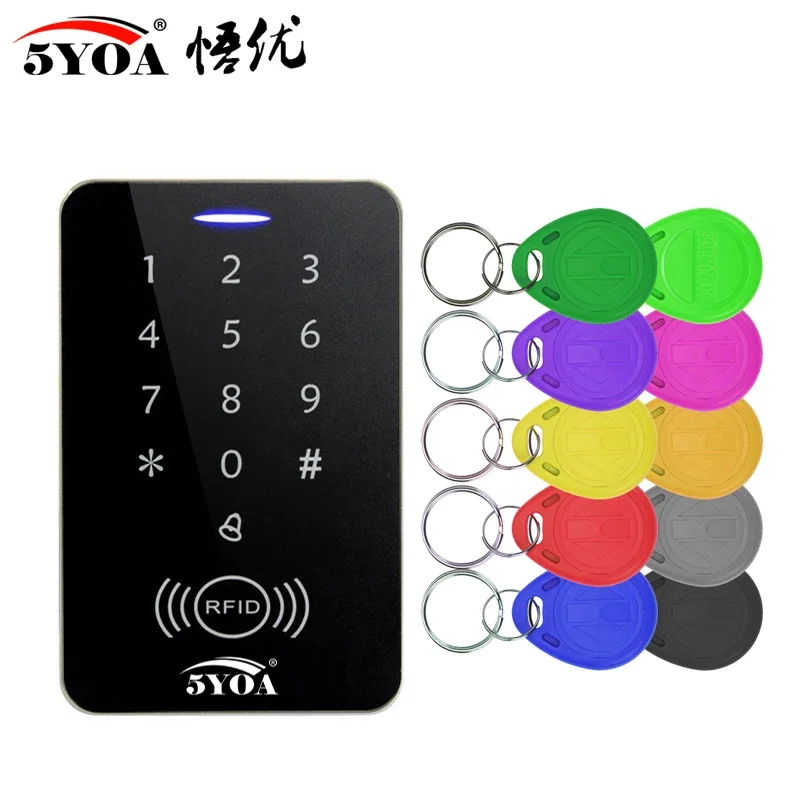 5YOA RFID Access Control System Intercom Device Machine Electronic Door Lock Smart Garage Gate Opener Electric Digital