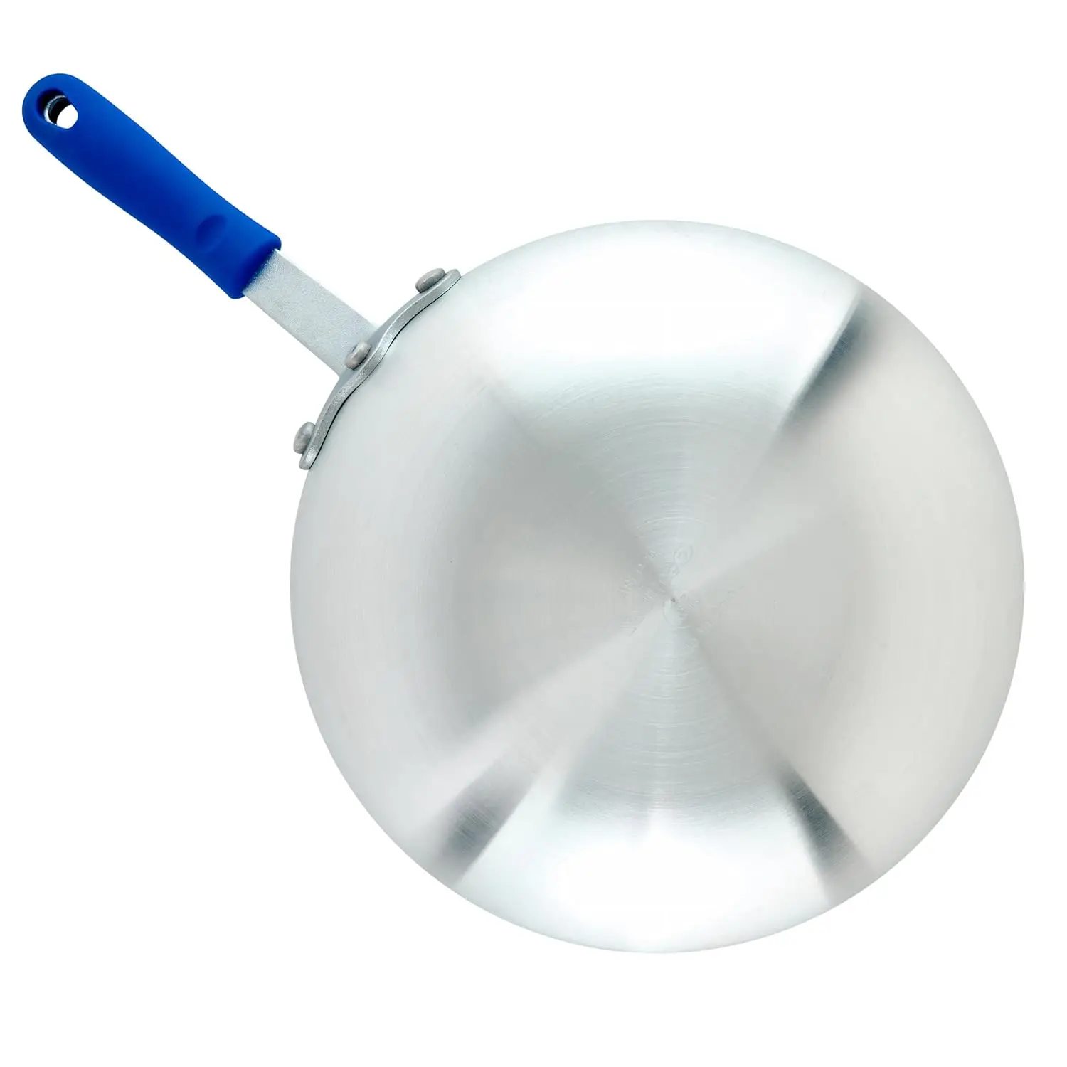 11-Inch Silver Aluminum Stir Fry Pan, Non-Stick Surface for Easy Cooking