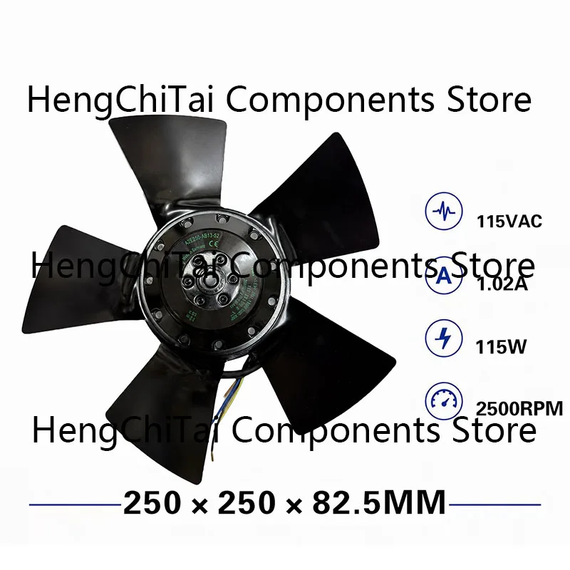 Original 100% Working A2E250-AB13-52 115V Cooling fan ventilation