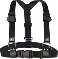 BOBLOV Body Camera Strap Chest Black Chest Mount for All Brand Body Camera Blet