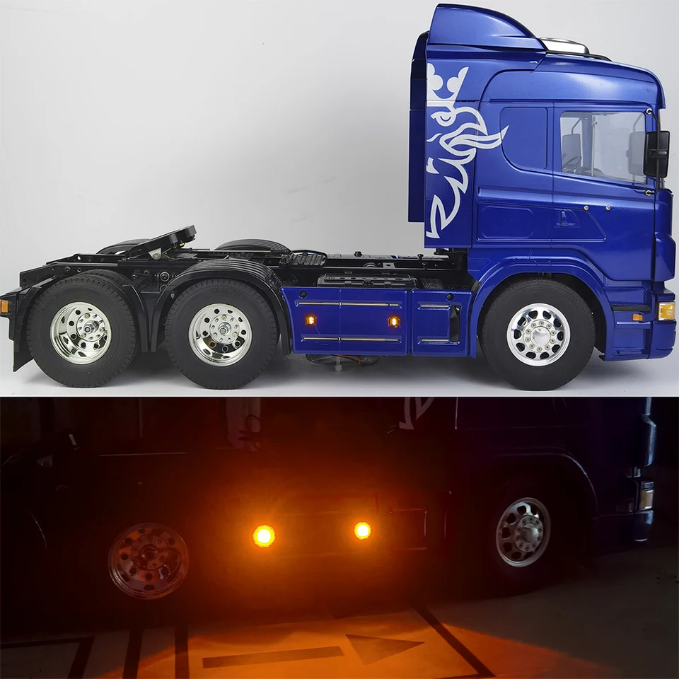 Feux D’avertissement LED Simulation Pour Camion RC 1:14, 10 Modes Flash, Pour Tamiya 8x4, Accessoire Dépanneuse