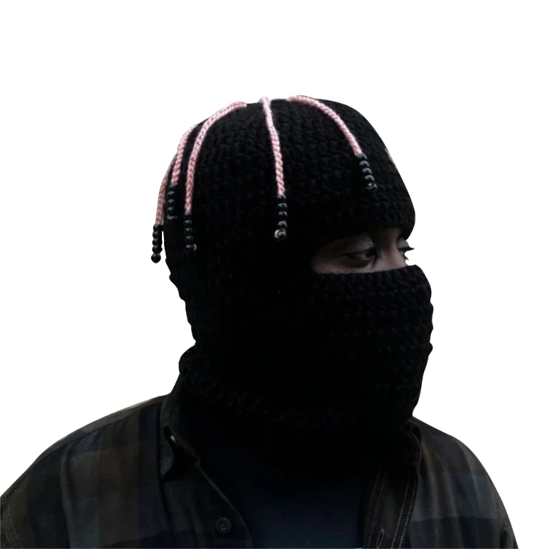 Knit Balaclavas Winter Balaclavas SkiMask Knitted Beanies Hat Dreadlocks Ski Balaclavas Cycling Balaclavas Hooded Hat