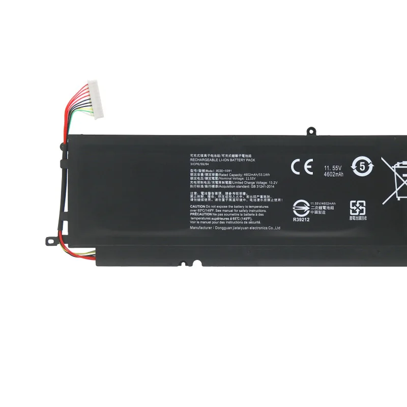 JC new 53.1WH RC30-0281 Battery For Razer Blade stealth 13 2018 2019 GTX 1650 Max-Q RZ09-0281 RZ09-02810E71 RZ09-02812