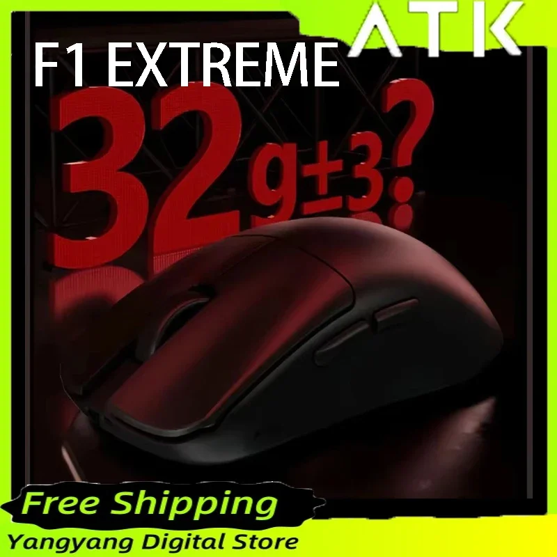 

New ATK Blazing Sky F1 Extreme Liekong F1 Mouse Double 8K PAW3950 FPS Low Delay Wireless Gaming Mouse Lightweight Pc Gamer Gifts