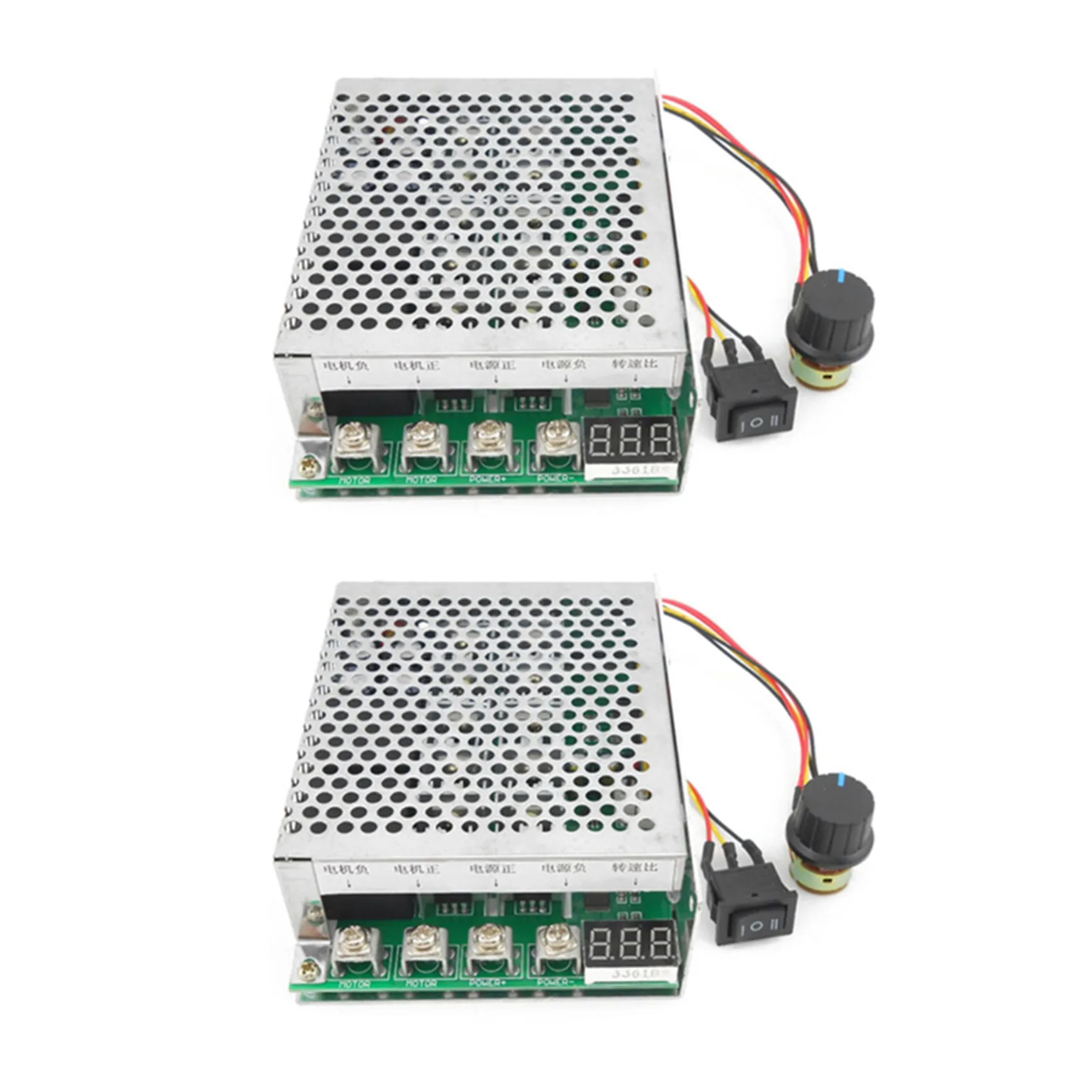 2X DC 10-55V 100A 3000W regolatore di velocità del motore controllo PWM reversibile avanti e indietro Controller