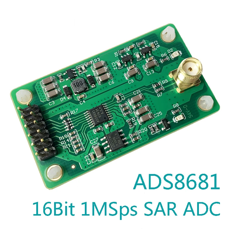 VivaCTAds8681 Application Module 16bit 1msps Sar Adc Module Single Bipolar 2.56-12.288v Input