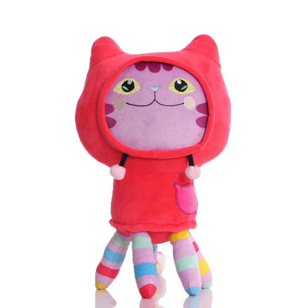 Nuovo 25 cm 7 pezzi Gabby casa delle bambole peluche cartone animato animale di peluche sirena gatto sirena bambola di peluche regalo di Natale per bambini