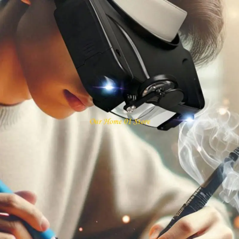 

M4YC Multipurpose Visors Magnifier for Crafts Repairs and Fine Inspection