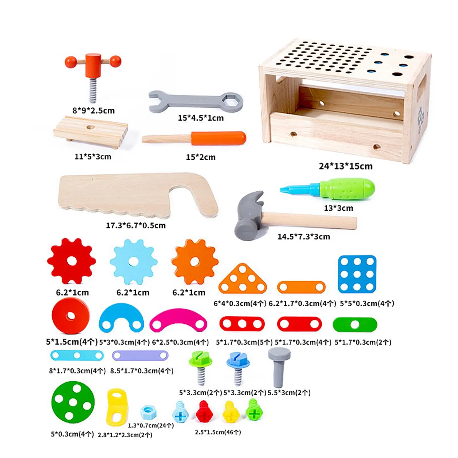 Wooden Tool Set Role Play Toys Tools Set for Kids Children Boys