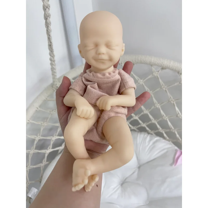 Mini bebe reborn kit Zane 9" Inches Reborn Baby Vinyl Doll Kit  Unpainted Doll Parts DIY Blank Reborn Doll Kit