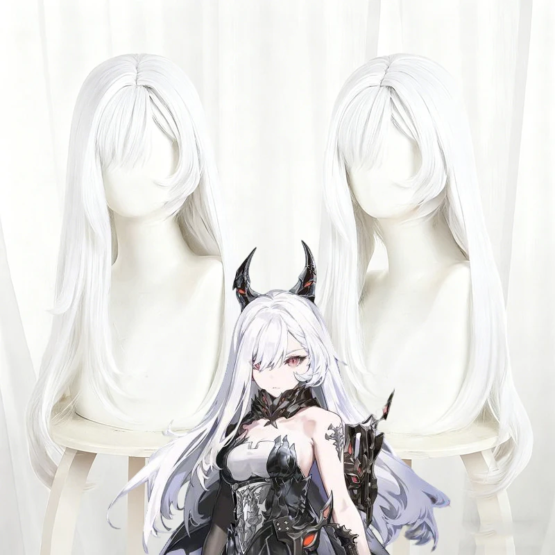 Game Duet Night Abyss Berenika‌ Costume Wig Women Lolita White Long Hair Heat Resistant Synthetic Wigs Christmas Carnival Prop