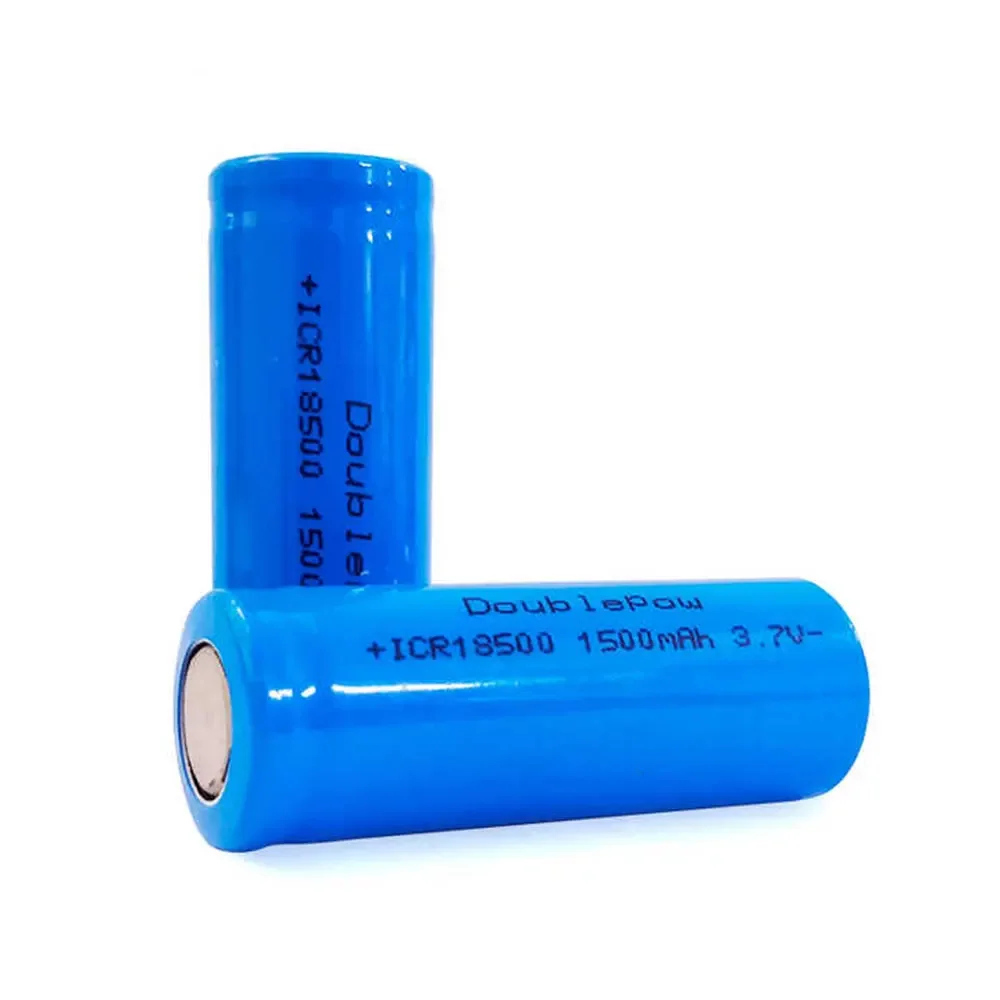 18500 Li-ion Batteries 3.7V Rechargeable Lithium Ion Battery 1500 MAh USB Charger for Electric Toy Loudspeaker Flashlight LED