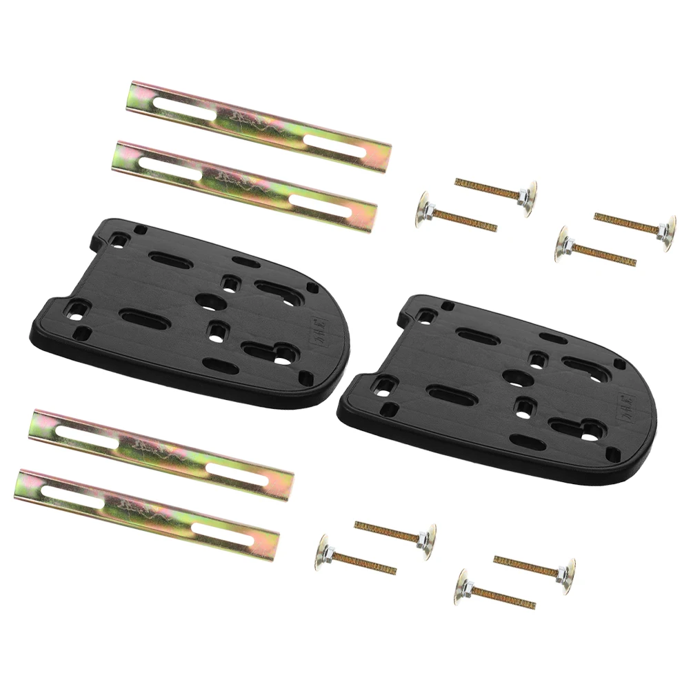 

2 Sets Electric Bike Rear Rack Motorcycle Tail Box Support Plate Luggage Holder Bracket Black Bicycle Attachment Durability