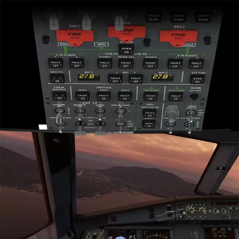 PC Simulated Flight Game A320 Integrated Overhead Panel for XPlane MSFS2020 2024