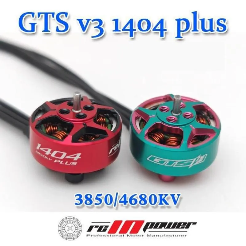 

Зубочистка RCinpower GTS V3 1404 plus 3850kv 4680kv 3-4S с бесщеточным Мотором для радиоуправляемых FPV гоночных беспилотных дронов