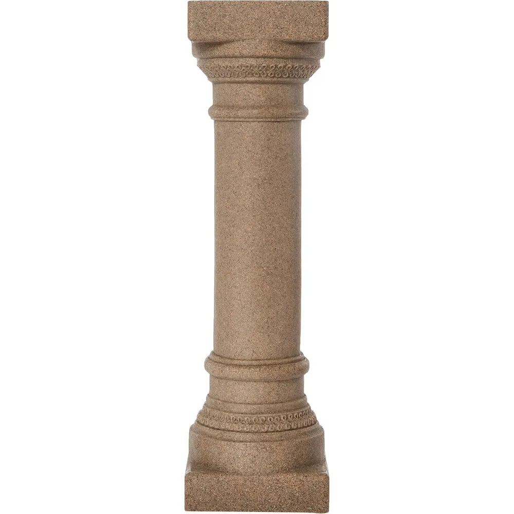 Group Greek Column Statue-Natural Sandstone Appearance-Made of Resin-Lightweight,32” Height