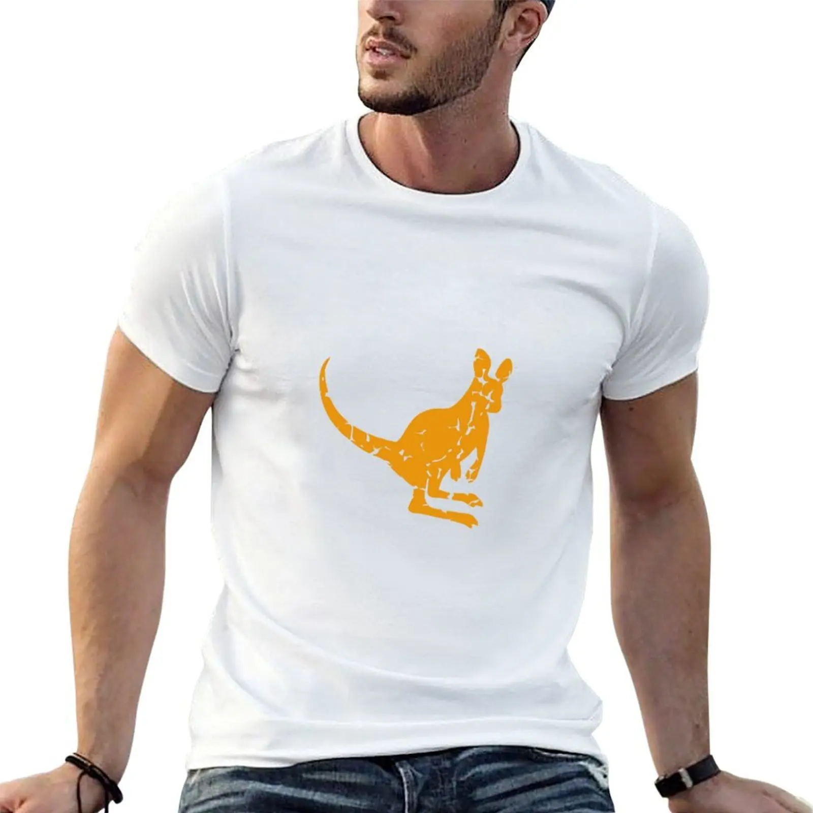 Timeless Tracks: Kangaroo T-Shirt Man t-shirt custom t shirt outfits for men