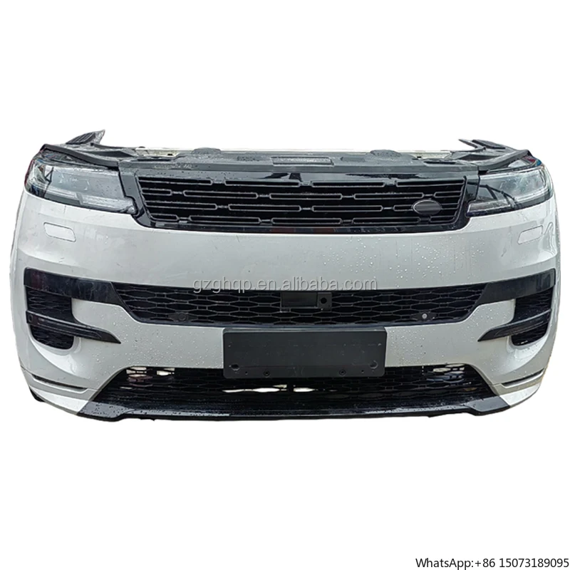 

Оригинальный автомобильный бампер для моделей Range Rover Sport 2023-2025, белый передний бампер в сборе, система охлаждения радиатора.
