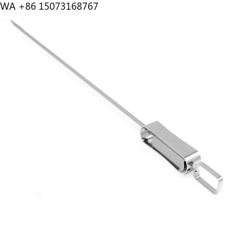 Wholesale Barbecue Accessories Stainless Steel Reusable BBQ Skewers for Outdoor Grilling