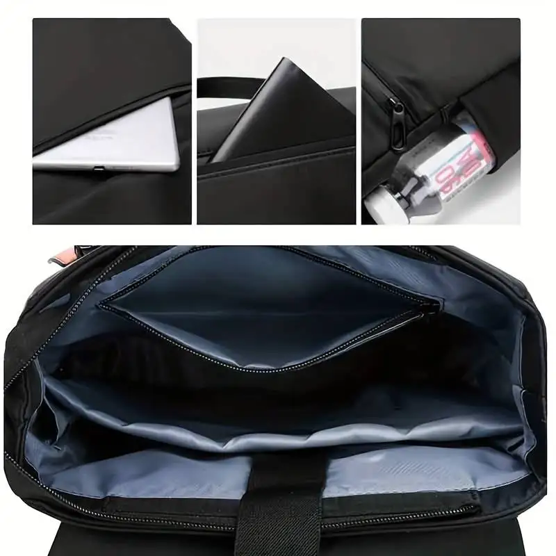 Zaino da uomo in tessuto Oxford impermeabile Zaino per laptop da 14 15,6 pollici con porta di ricarica USB Borsa da viaggio esterna con cerniera impermeabile Bus