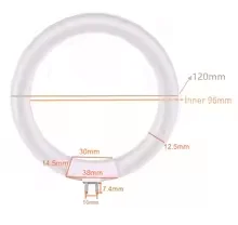 12W T4 Fluorescent Ring Lamp 120mm Tube Small Desk Magnifier Ring Light for Reading Craft Close-Up Photography