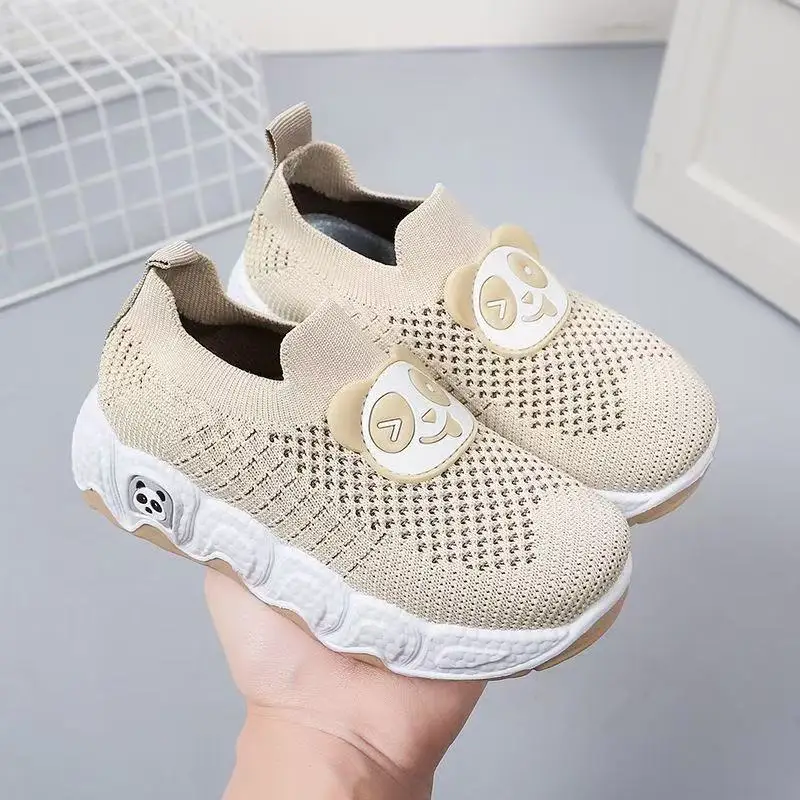 Baby Girls Casual Shoes Children Sneakers Toddler Kids Boys Cartoon Panda Breathable Sport Running Shoes Spring Autumn Summer