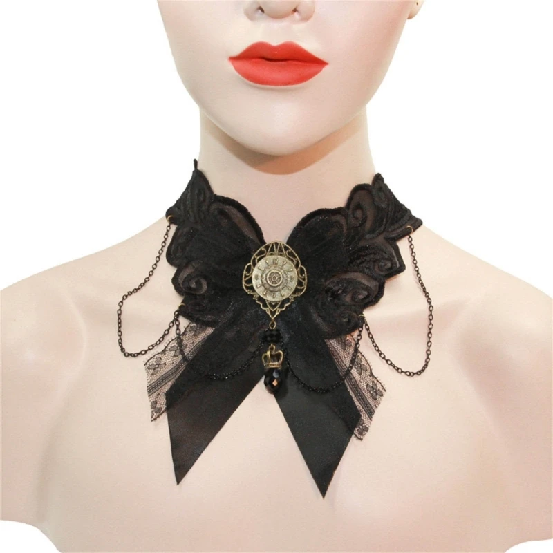 Female Uniform Shirt Bows Tie Social Gatherings Luxurious Bowknot Ties Stage Performance Bowtie Collar Decoration Adjustable